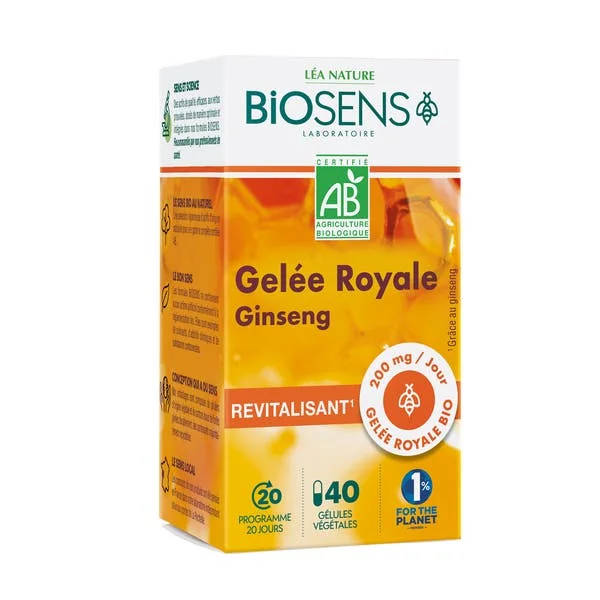 Gélule végétale Revitalisant Gingseng - Gelée Royale - bio