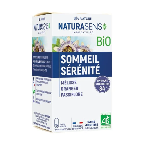 Gélule végétale Sommeil Sérénité - Mélisse Oranger Passiflore - bio