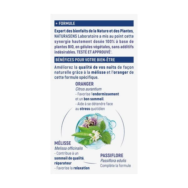 Gélule végétale Sommeil Sérénité - Mélisse Oranger Passiflore - bio