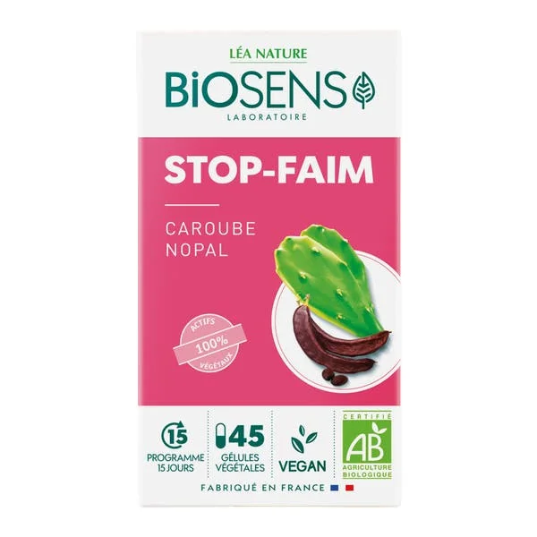 Gélule végétale Stop faim - Caroube Nopal - bio