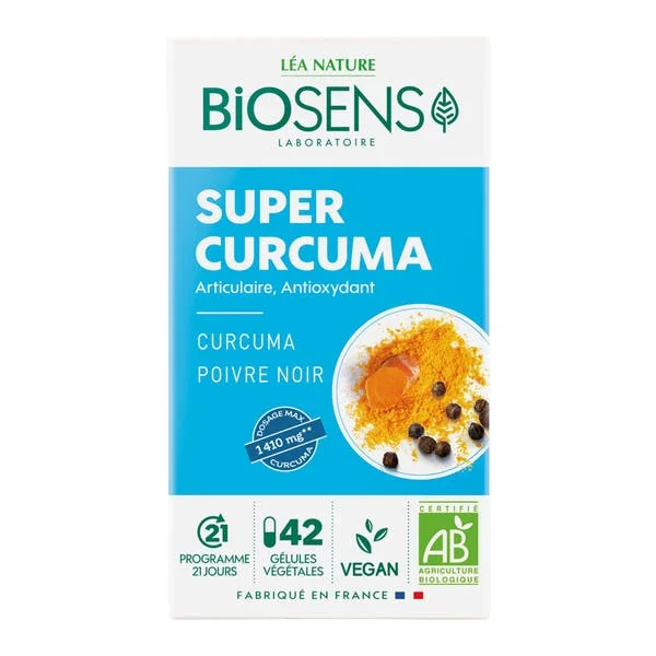 Gélule végétale Super Curcuma - Antioxydant Articulaire - bio