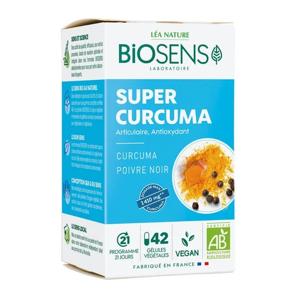 Gélule végétale Super Curcuma - Antioxydant Articulaire - bio