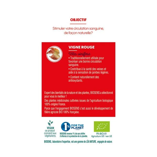 Gélule végétale vigne rouge