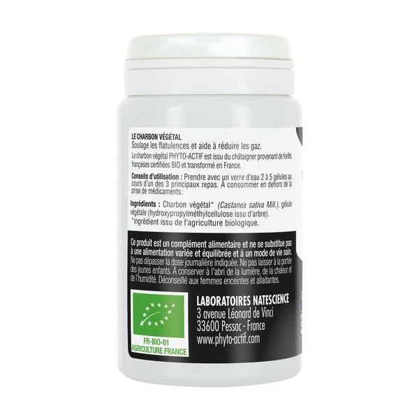 Gélules Charbon végétal activé Bio