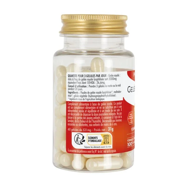 Gélules Gelée royale Bio 2000 mg