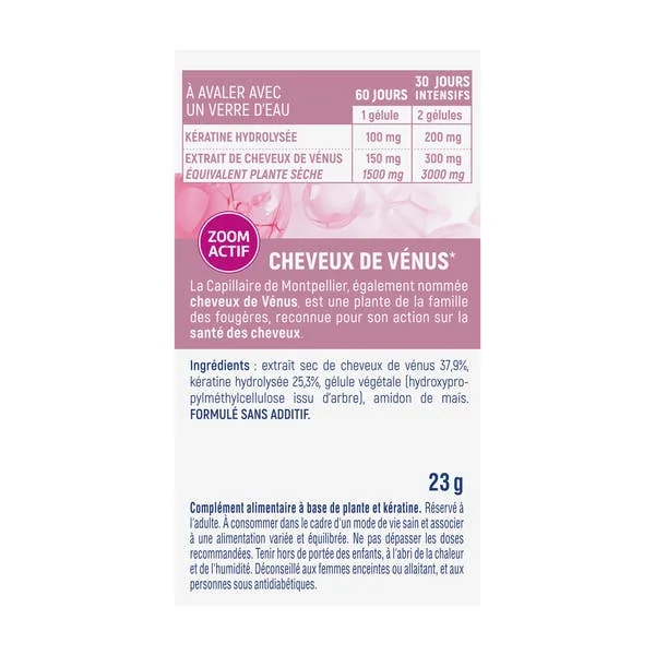 Gélules kératine anti-chute