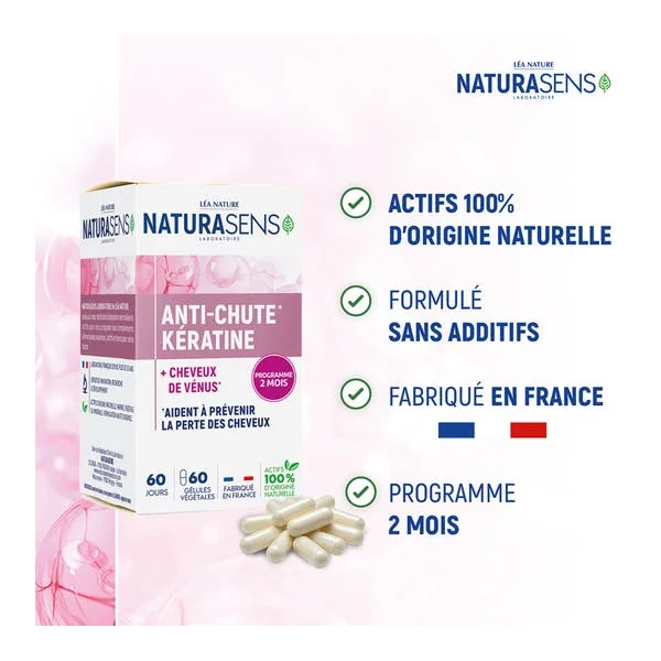 Gélules kératine anti-chute