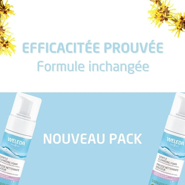 HAMAMÉLIS - Mousse Nettoyante Douceur Bio - Peaux Normales à Mixtes, 150ml