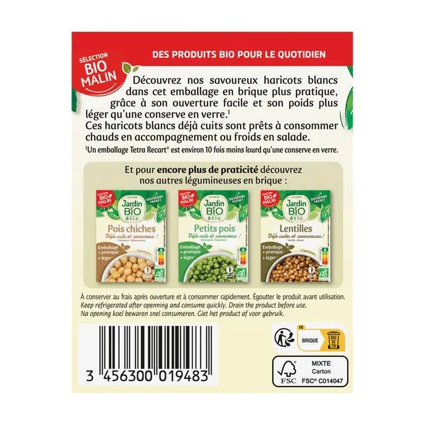 Haricots blancs en brique