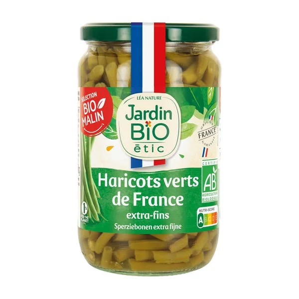 Haricots verts extra-fins coupés - bio