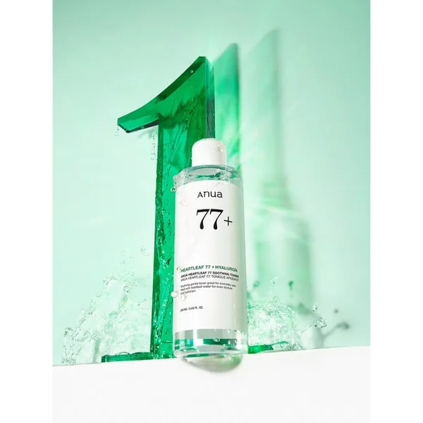 HEARTLEAF 77+ HYALURON - Tonique Apaisant - Visage - Tous Types de Peaux, 250ml