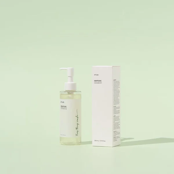 HEARTLEAF - Huile Nettoyante de Contrôle des Pores - Visage - Tous Types de Peaux, 200ml