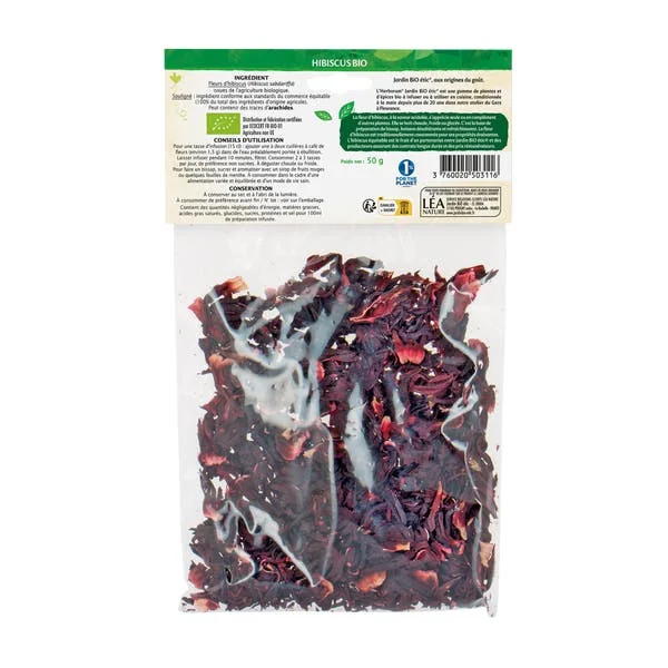 Hibiscus bio en fleurs