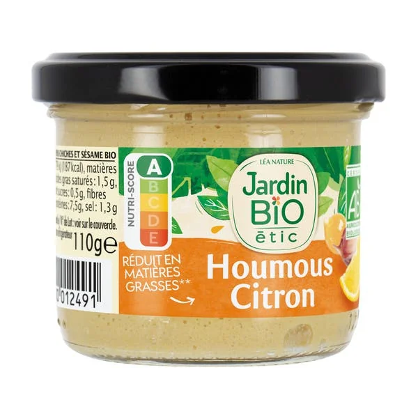 Houmous Citron bio