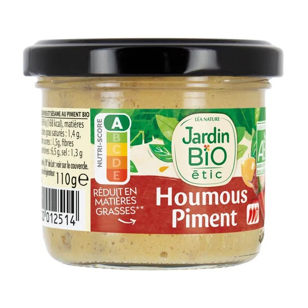 Houmous Piment doux bio