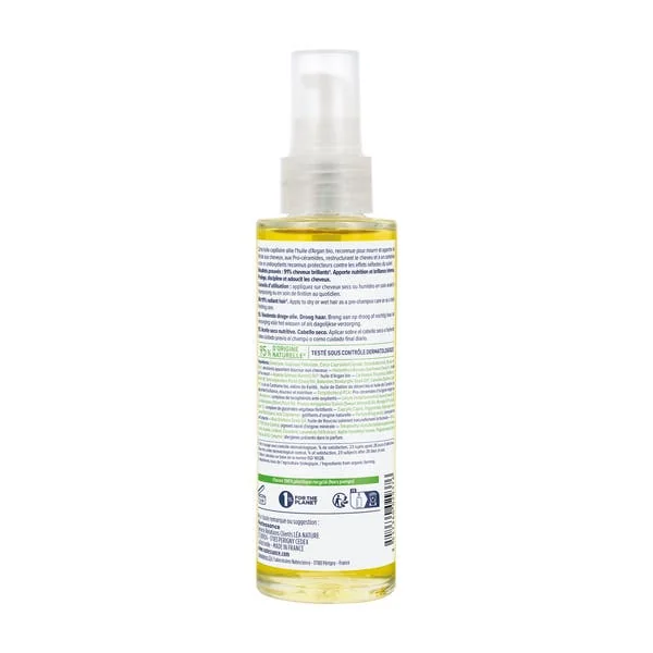 Huile Capillaire Sèche Fortifiante à l'Argan bio