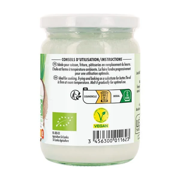 Huile de coco désodorisée* - bio