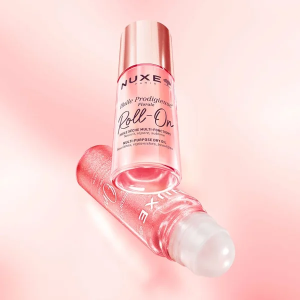 HUILE PRODIGIEUSE FLORALE ROLL-ON - Huile Sèche Multi-Fonctions - Visage - Corps et Cheveux - Tous Types de Peaux, 60ml
