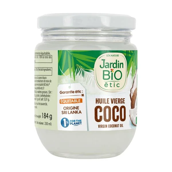 Huile vierge bio de coco - 200ml