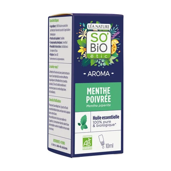 Huiles essentielles menthe poivrée bio