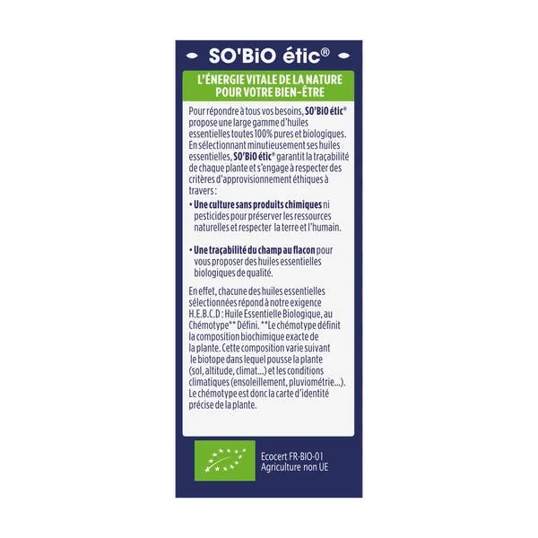 Huiles essentielles menthe poivrée bio