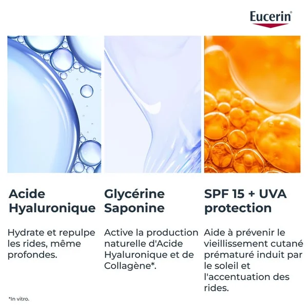 HYALURON-FILLER +3X EFFECT - Soin de Jour SPF15 Anti-ge - Peaux Normales à Mixtes, 50ml
