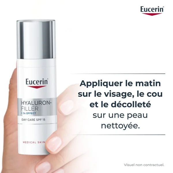 HYALURON-FILLER +3X EFFECT - Soin de Jour SPF15 Anti-ge - Peaux Normales à Mixtes, 50ml