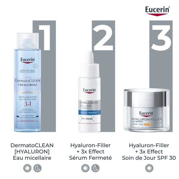 HYALURON-FILLER +3X EFFECT - Soin de Jour SPF30 Anti-âge - Tous Types de Peaux, 50ml