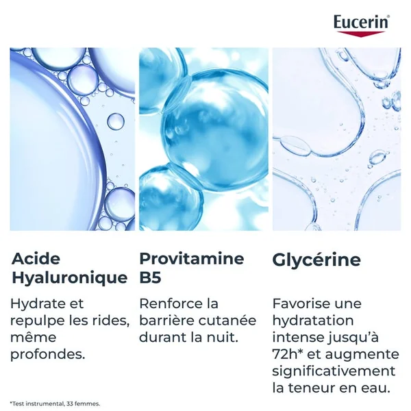 HYALURON-FILLER +3X EFFECT - Soin de Nuit Booster d’Hydratation - Visage - Tous Types de Peaux, 50ml