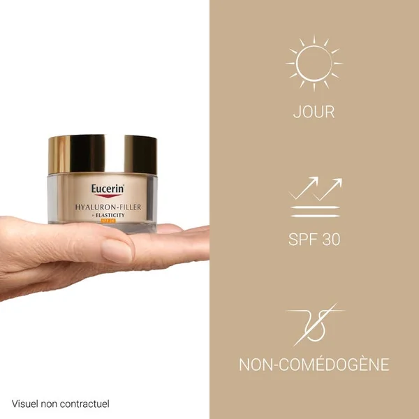 HYALURON-FILLER + ELASTICITY - Soin de Jour Anti-ge SPF30 - Tous Types de Peaux, 50ml