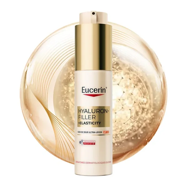 HYALURON-FILLER + ELASTICITY - Soin De Jour Ultra-Léger SPF50 - Visage - Tous Types de Peaux, 50ml