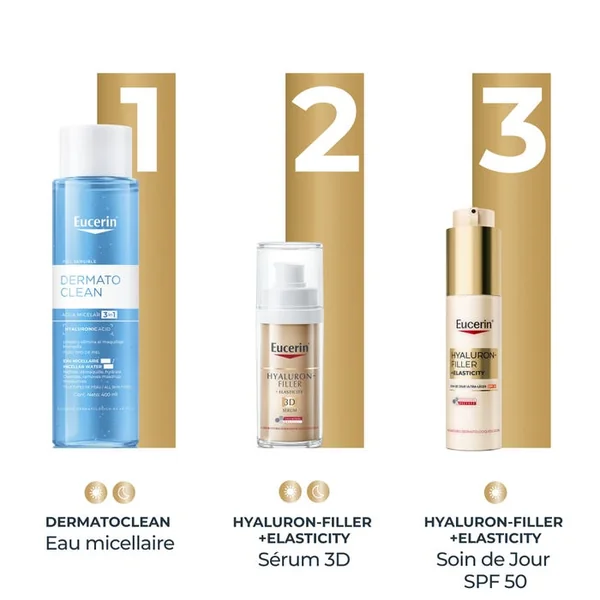 HYALURON-FILLER + ELASTICITY - Soin De Jour Ultra-Léger SPF50 - Visage - Tous Types de Peaux, 50ml