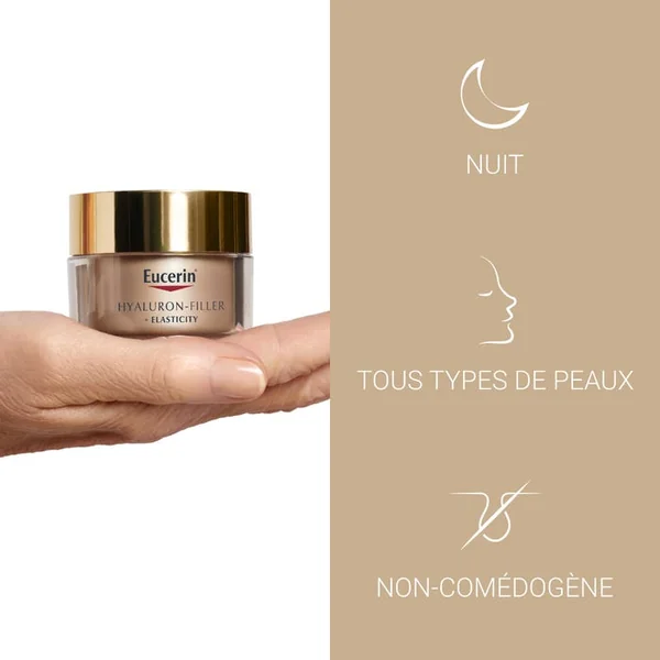 HYALURON-FILLER + ELASTICITY - Soin de Nuit Anti-ge - Tous Types de Peaux, 50ml