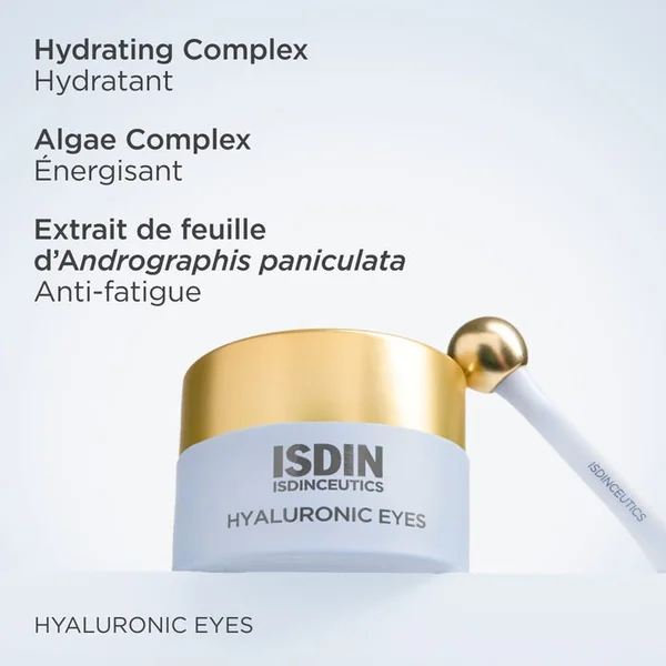 HYALURONIC EYES - Contour des Yeux Hydratant - Tous Types de Peaux, 15g