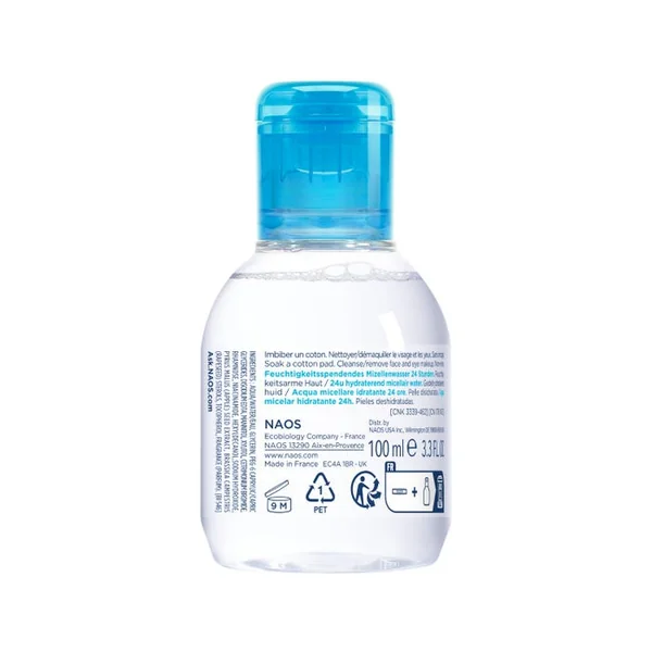 HYDRABIO H2O - Eau Micellaire Démaquillante Hydratante - Visage et Yeux - Peaux Sensibles Déshydratées, 100ml