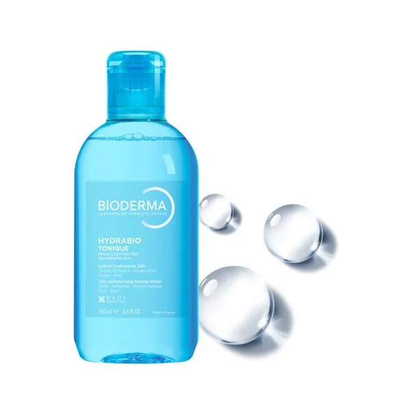 HYDRABIO - Tonique Lotion Hydratante - Visage et Yeux - Peaux Sensibles Déshydratées, 250ml
