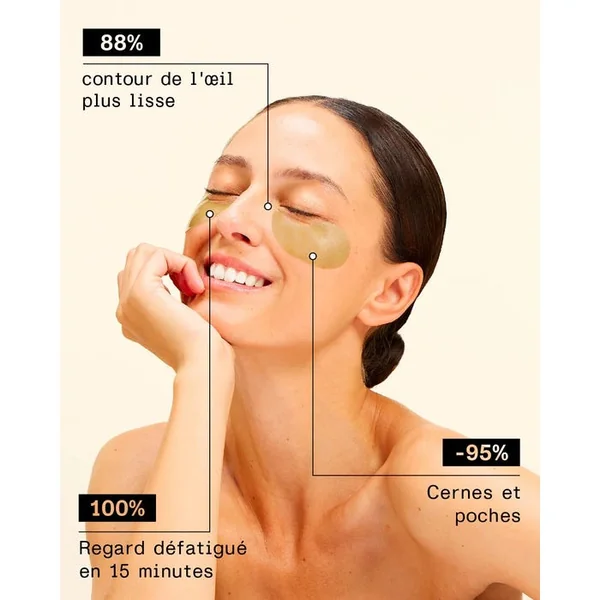 HYDRALISE - Patchs Hydrogel Anti-Cernes - Contour des Yeux - Tous Types de Peaux, 60 Patchs