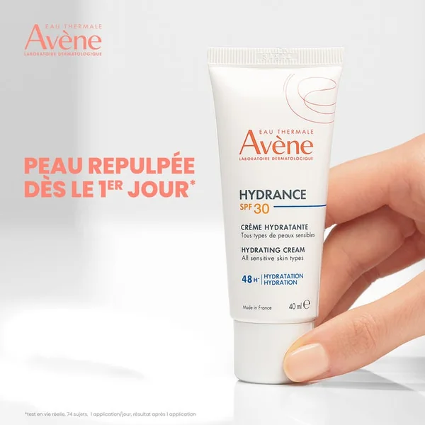 HYDRANCE - Crème Hydratante SPF30 - Visage - Tous Types de Peaux Sensibles, 40ml