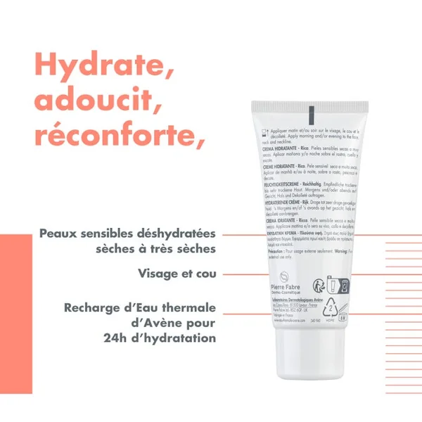 HYDRANCE RICH - Crème Hydratante Riche - Visage - Peaux Sèches à Très Sèches, 40ml
