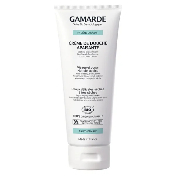 HYGIÈNE DOUCEUR - Crème de Douche Apaisante - Visage et Corps - Peaux Délicates, Sèches à Très Sèches, 200ml