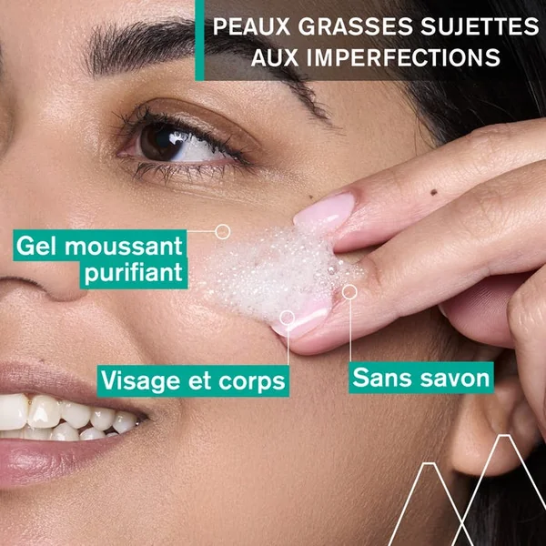 HYSEAC - Gel Nettoyant Anti-Imperfections - Visage et Corps - Peaux Grasses à Tendance Acnéique, 500ml