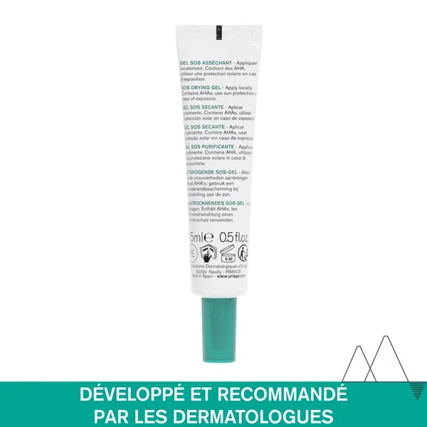 HYSEAC - Gel SOS Asséchant - Visage - Peaux Grasses à Tendance Acnéique, 15ml