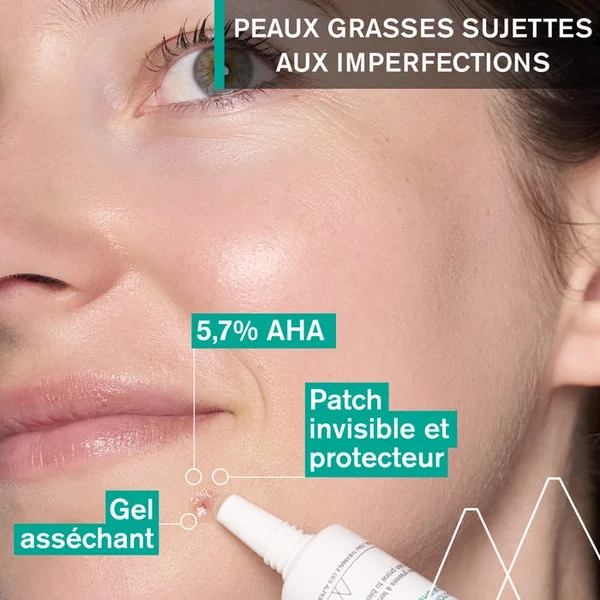 HYSEAC - Gel SOS Asséchant - Visage - Peaux Grasses à Tendance Acnéique, 15ml