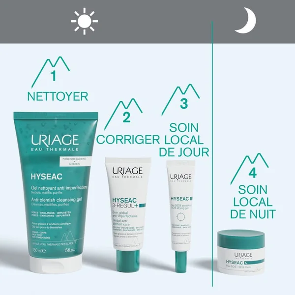 HYSEAC - Gel SOS Asséchant - Visage - Peaux Grasses à Tendance Acnéique, 15ml