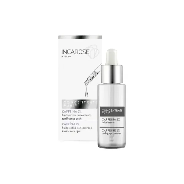 Incarose Pure Solutions Caféins 2% Fluide Actif Concentré Tonifiant Yeux 15 ml