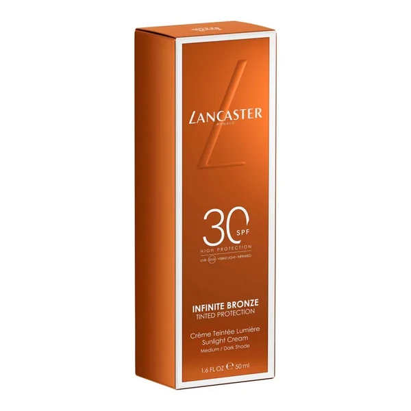 INFINITE BRONZE - Crème Teintée Lumière SPF30 Médium - Visage - Tous Types de Peaux, 50ml