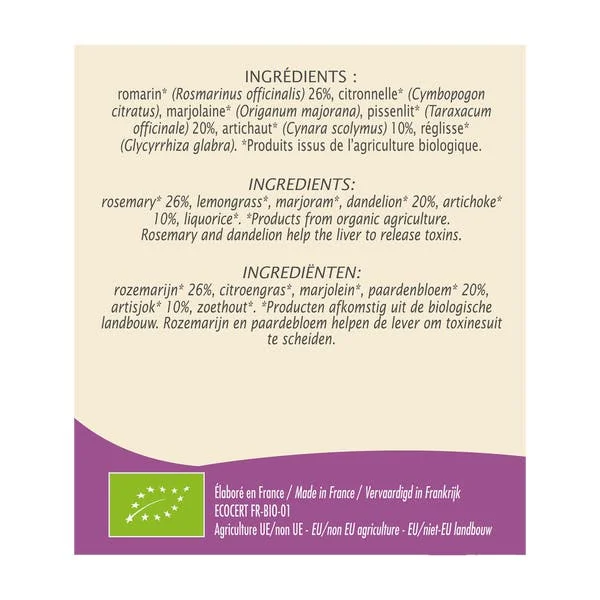 Infusion Bien-Etre du foie - bio