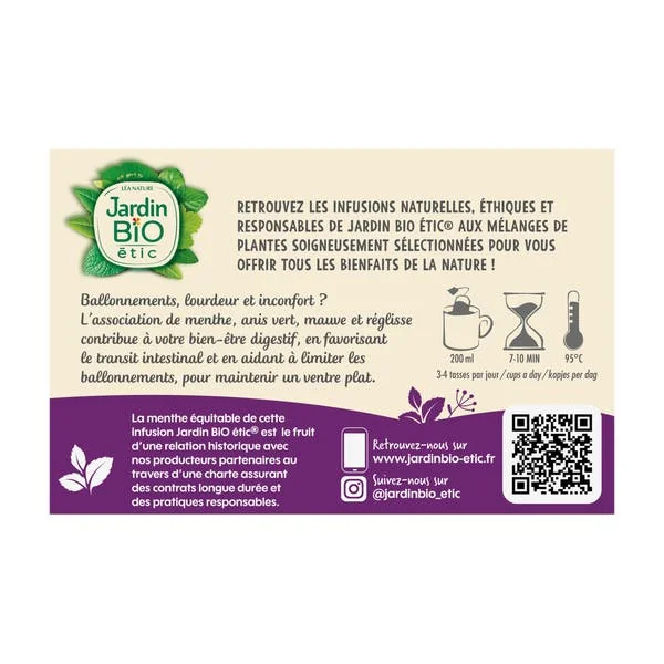 Infusion bio ventre plat