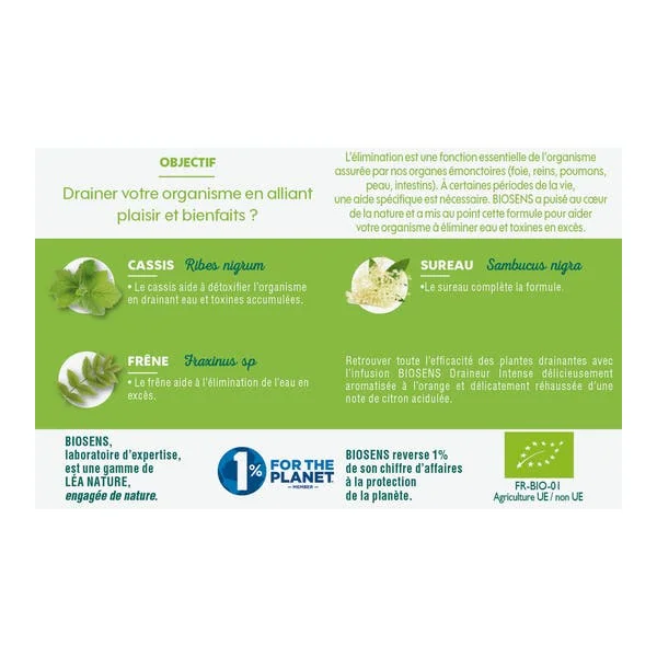 Infusion Draineur Intense - bio