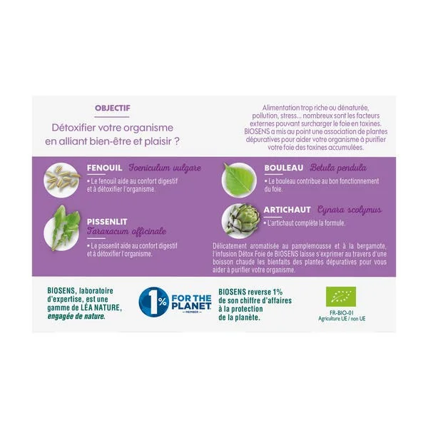 Infusion Détox Foie - bio